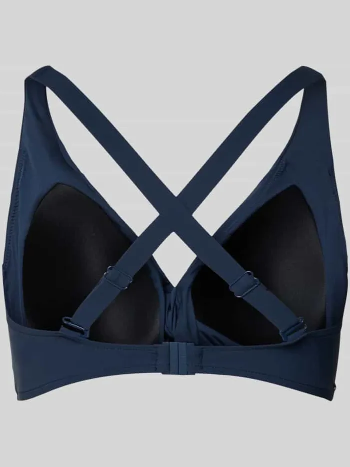 Barts Bikinitop met knoopdetail model 'SOLID' marineblauw, foto 2