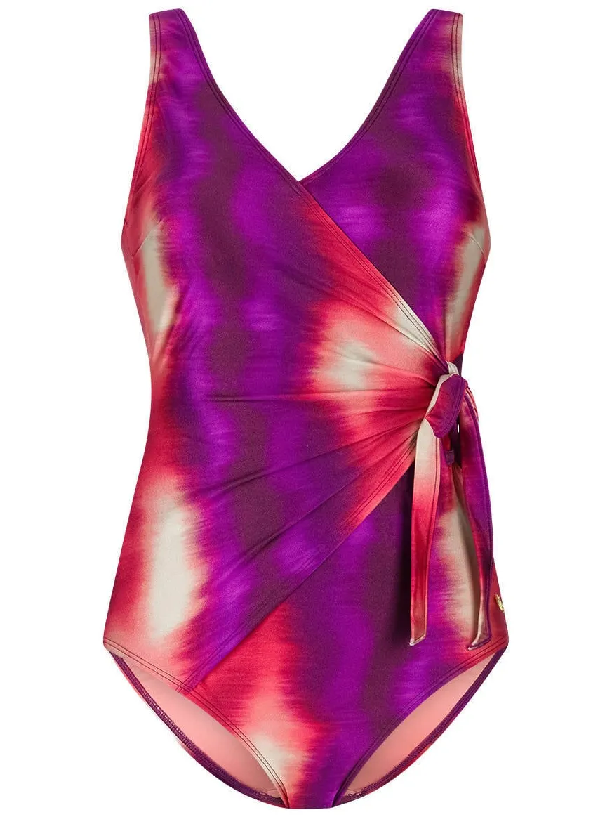 Ten Cate Beach TC WOW badpak paars/rood, foto 2
