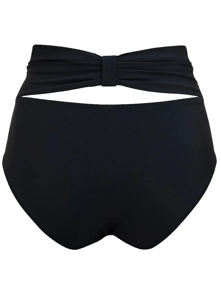 Anekdot dames vegan Bikinibroekje Bow-Back Zwart, foto 2