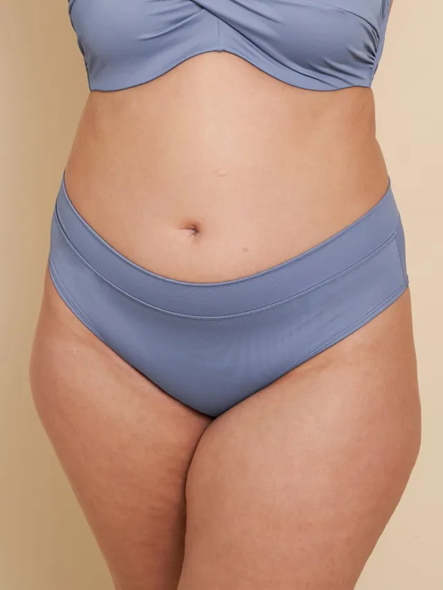 SugarShape bikinibroekje hoge taille MONACO bluegrey