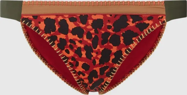 Banana Moon Bikinibroekje met luipaardmotief, model 'Fresia Montara' in oranje