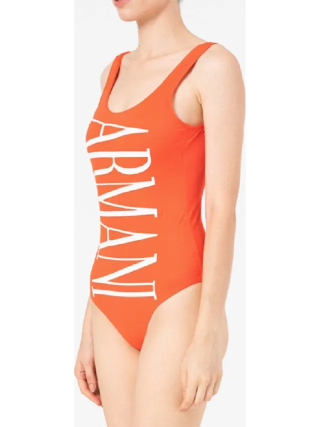 Emporio Armani SUSTAINABLE BOLD LOGO Badpak - Zwart