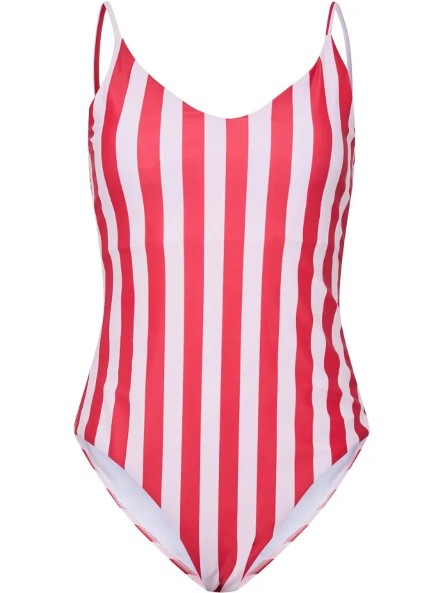 Pieces PCBAOMI SWIMSUIT BC - Dames - Badpakken Rood
