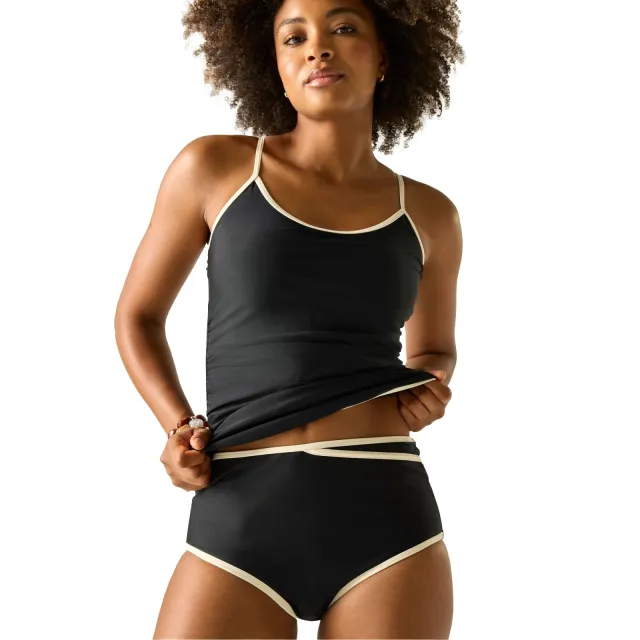 Regatta Kyra-bikinibroekje met hoge taille voor dames (Zwart)