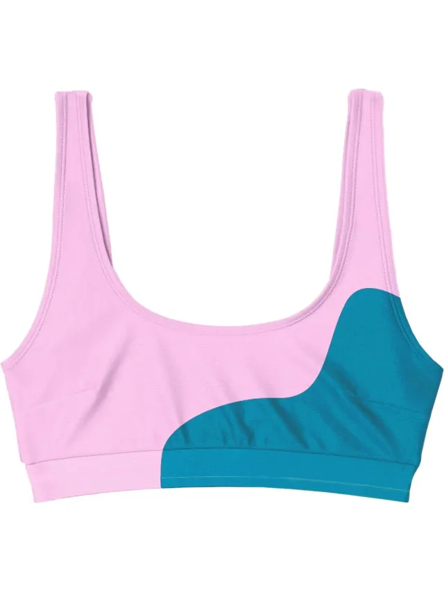 Sea'sons Official - Kleurveranderend - Brassiere Bikini Top - Teal-Pink Groen