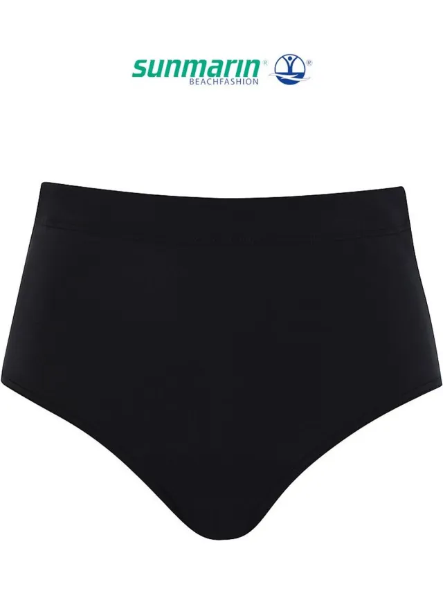 Sunmarin Hoge Bikinislip - Zwart