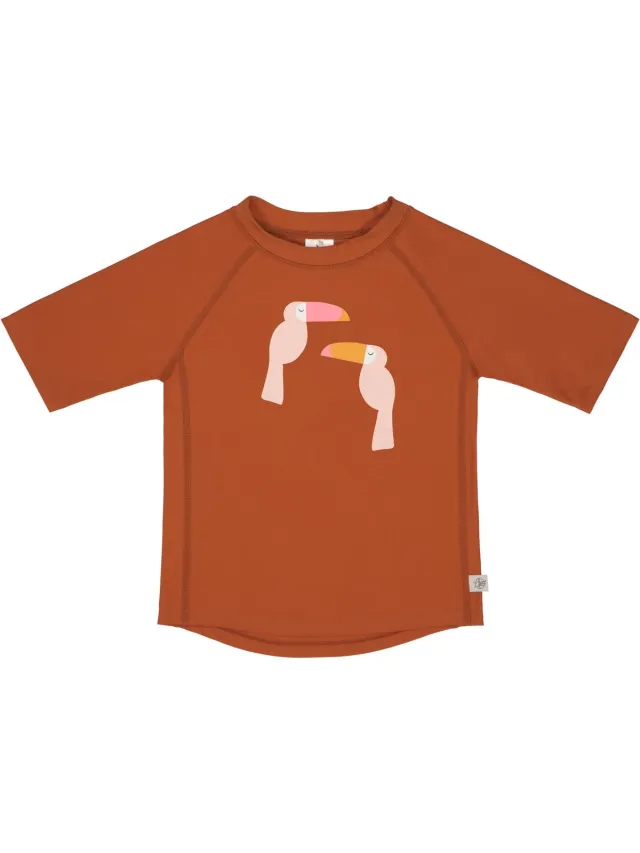 Lässig Zwemshirt Rashguard Korte Mouw Splash & Fun Toekan - Bruin