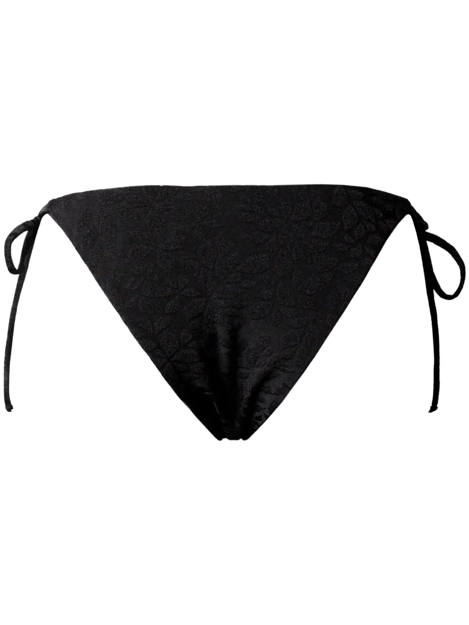 Anekdot dames vegan Bikinibroekje Olbia Zwart Bloemenjacquard, foto 2
