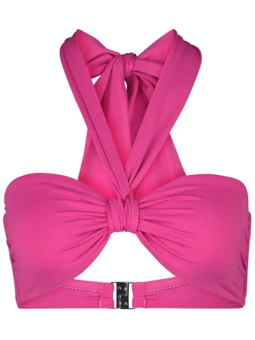 Seafolly Women's Seafolly Collective Sash Tie Front Bandeau - Bikinitop, roze