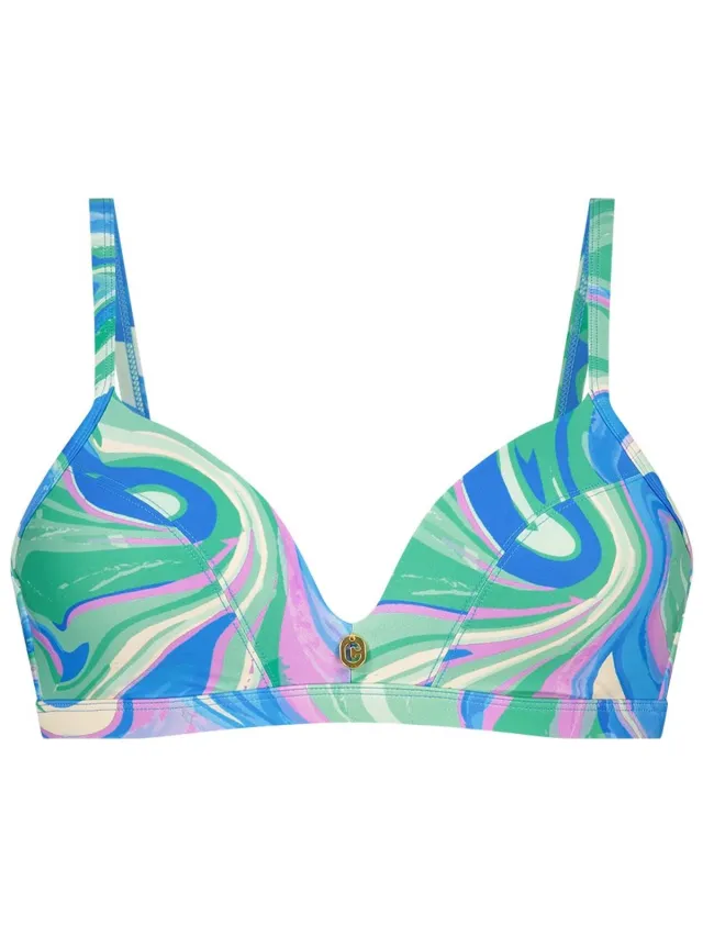 Ten Cate triangle bikini top swirl voor Dames | Maat 40C (80C)