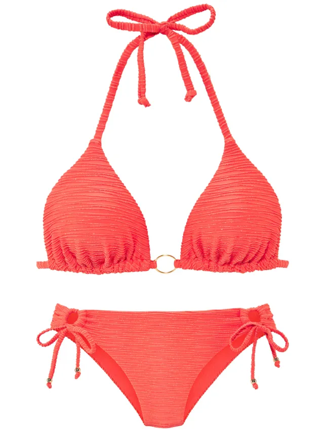 triangelbikini koraal