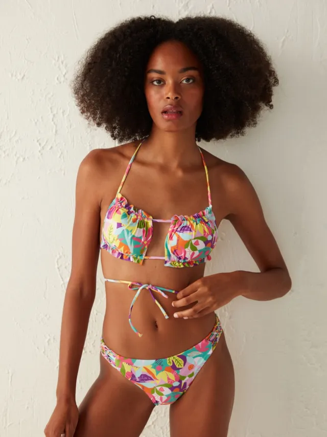 Penti Bloemen Mid-waist Hipster Bikini Onderdeel Veelkleurig
