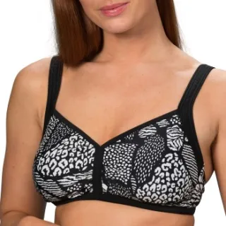 Trofé Trofe Leo Paros Wireless Bikini Bra * Actie * Versch.kleure/Patroon,Zwart
