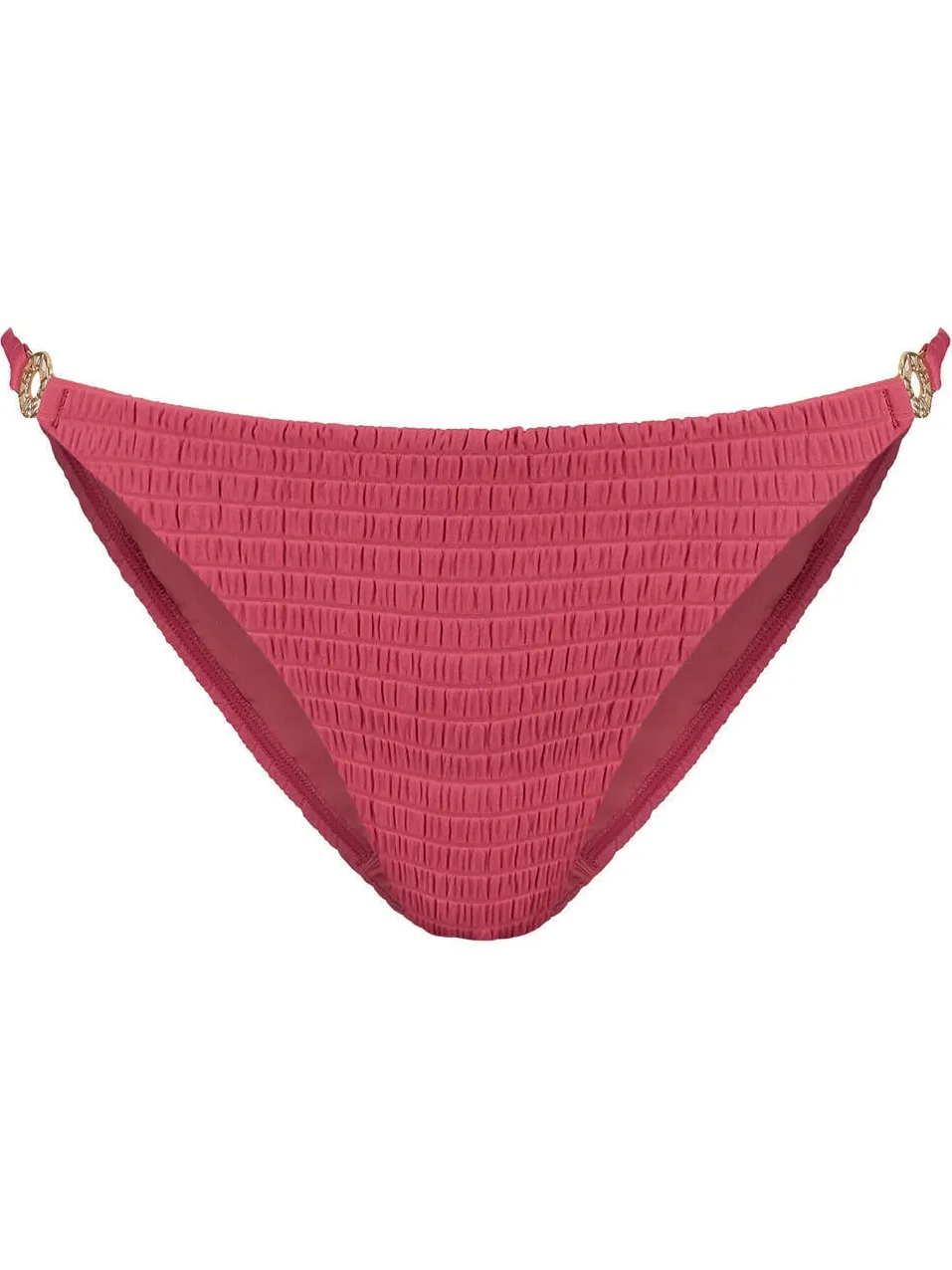 Beachlife bikinibroekje met textuur koraalrood, foto 2