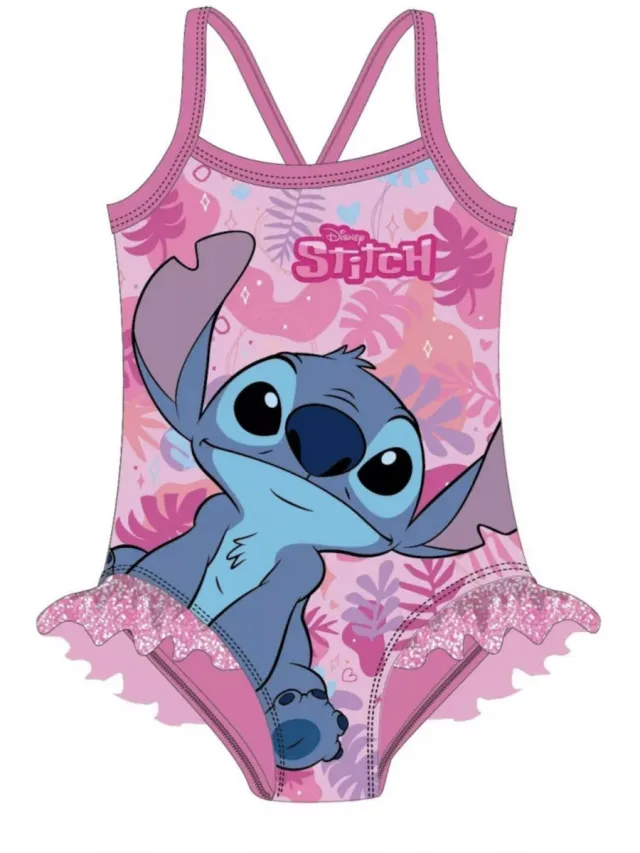 Difuzed Zwempak - Disney Lilo en Stitch - Roze - 5/6 jaar