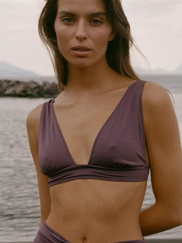 Nénés dames vegan Bikinitop Josie Mauve Lichtpaars