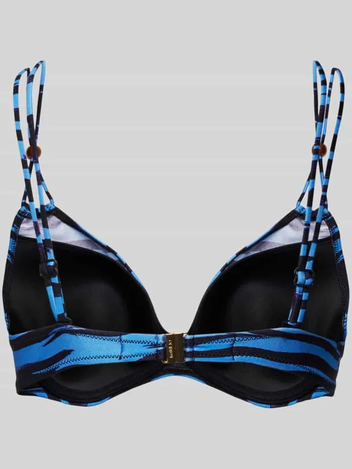 Marie Jo Bikinitop met motiefprint rookblauw, foto 2