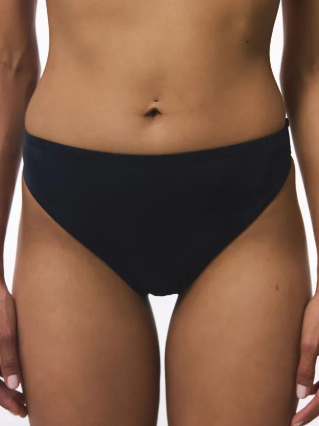 Penti Hoogwaardige Hoge Been Bikini Onderstukken Zwart