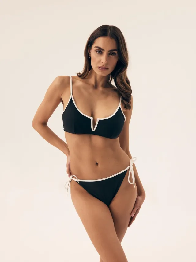 ESOTIQ Pops - Bikini - Zwart-wit Zwart;Wit