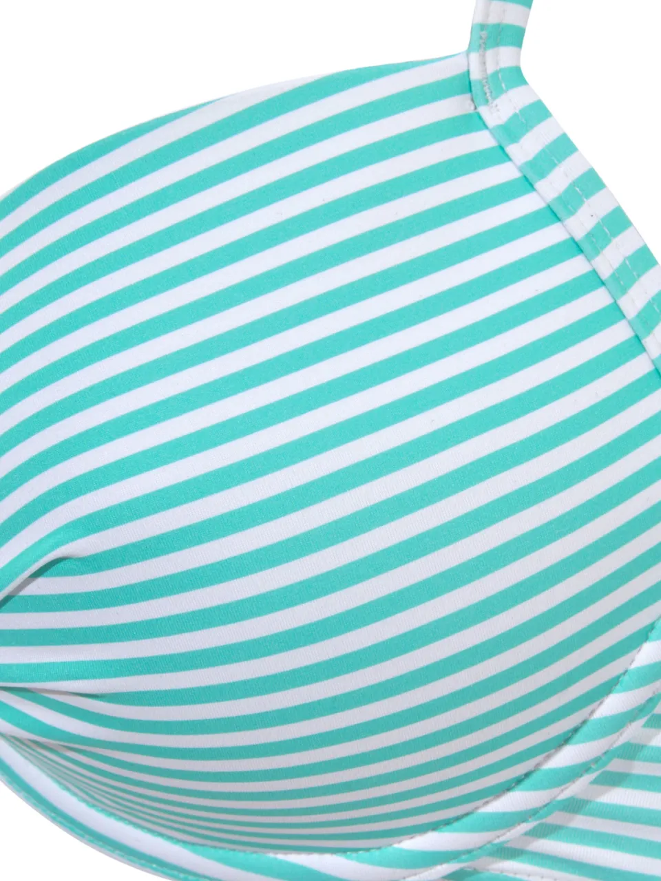 beugelbikini mint wit gestreept, foto 2