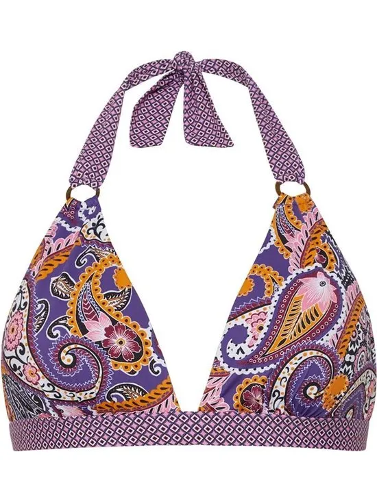 Cyell PRETTY PAISLEY Bikinitop Halter Voorgevormd Dames Multi