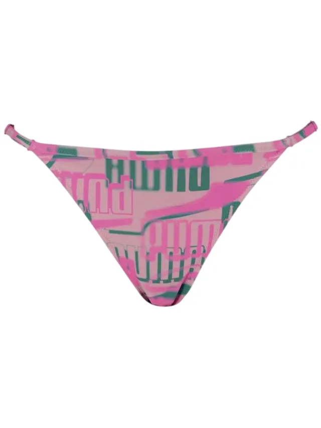 Puma Dames/Dames Repeat Logo Side Tie Bikinibroekje (Roze)