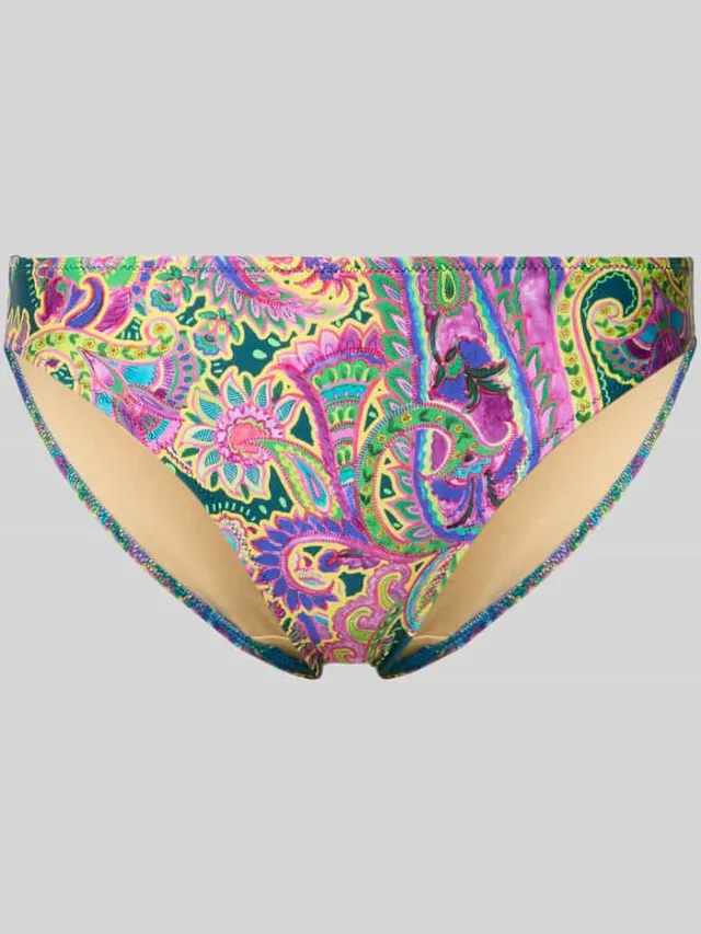 Marie Jo slim fit bikinibroekje met allover paisleyprint model 'Lise' Paars