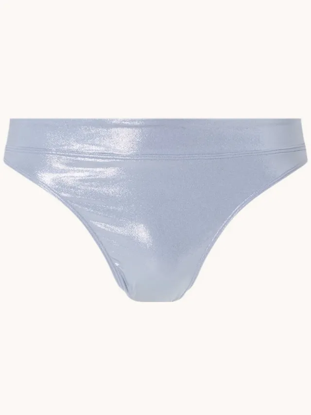 Beachlife Metallic Silver bikinibroekje zilver