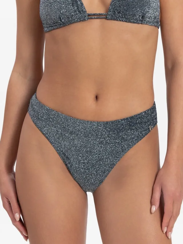 Beachlife Sea Glitter Dames Bikinibroekje - Maat 38 (M) Zwart