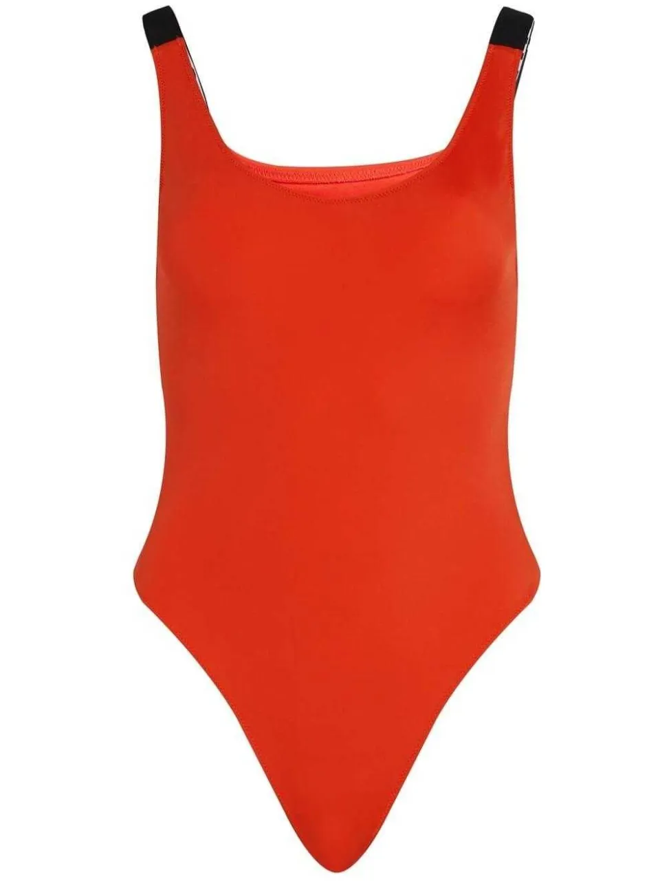 Calvin Klein Eendelig zwempak met ronde rug voor dames (Chillirood) rood, foto 2