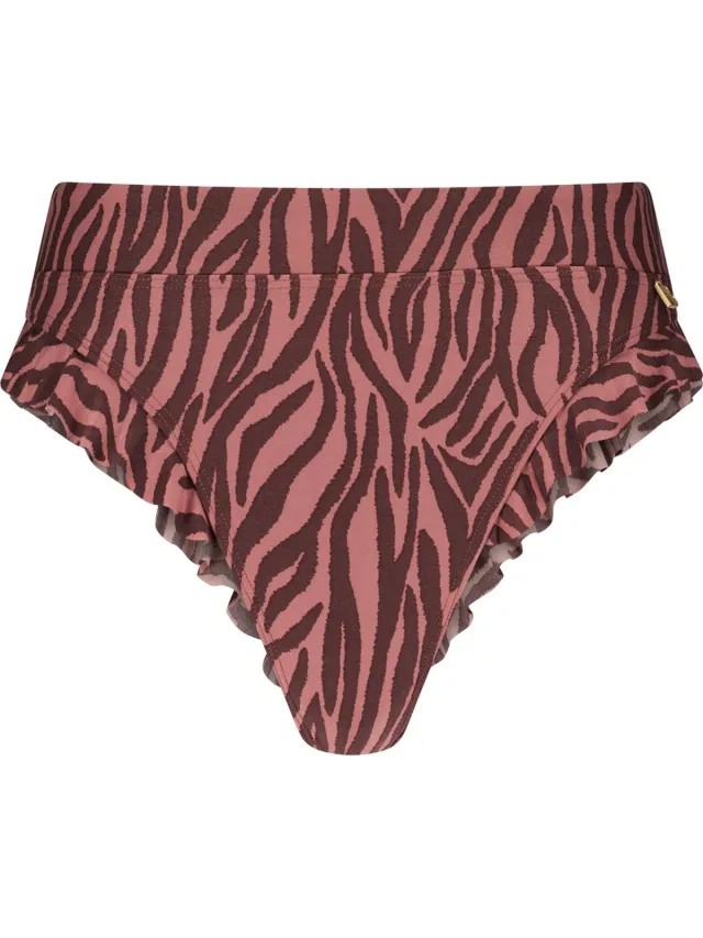 Beachlife Zebra brazilian bikinibroekje Roze