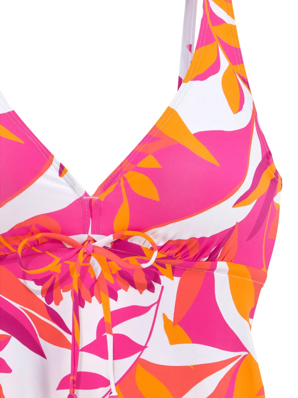 beugeltankini roze met oranje, foto 3