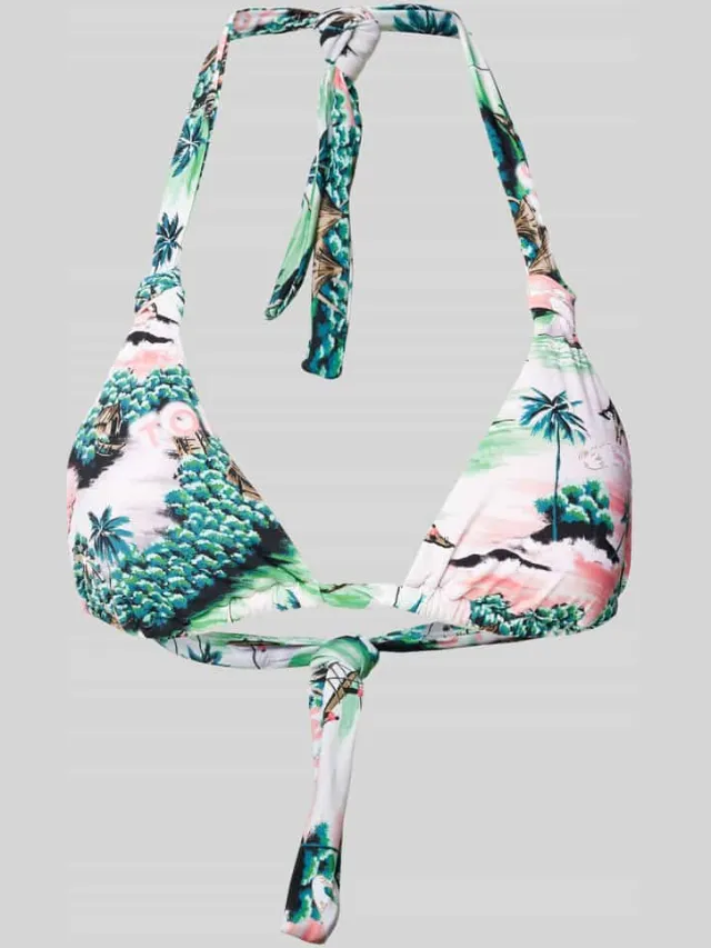 Tommy Hilfiger Bikinitop met all-over print Offwhite