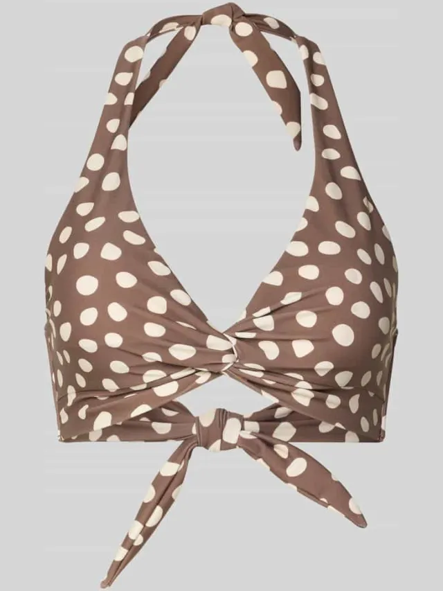 Barts Dauna halter bikinitop bruin/ecru, foto 2