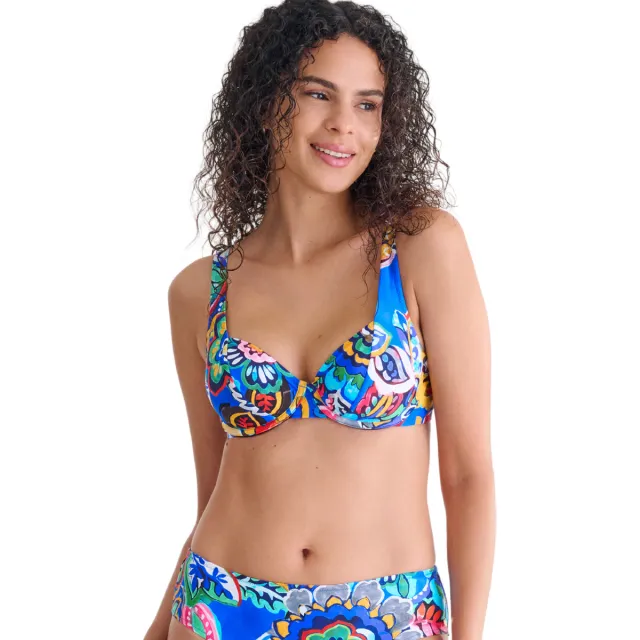 Lisca Mexico badpak met beugels blauw