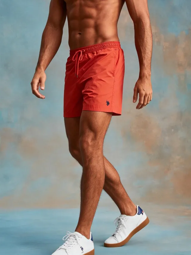 U.S. Polo Assn. zwembroek rood