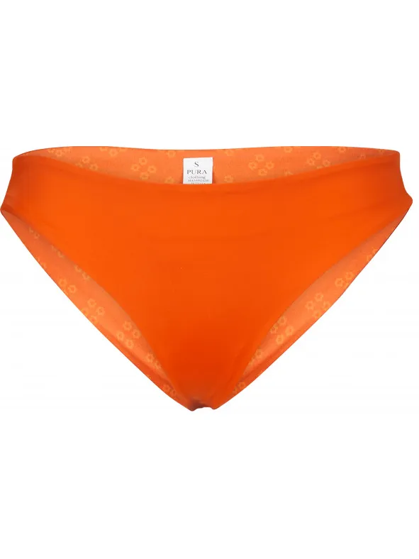 PURA clothing Women's Nola - Bikinibroekje, oranje/rood