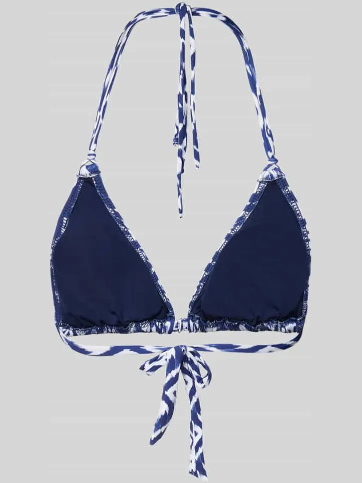 Banana Moon Bikinitop met labeldetail, model 'YERO' blauw, foto 2