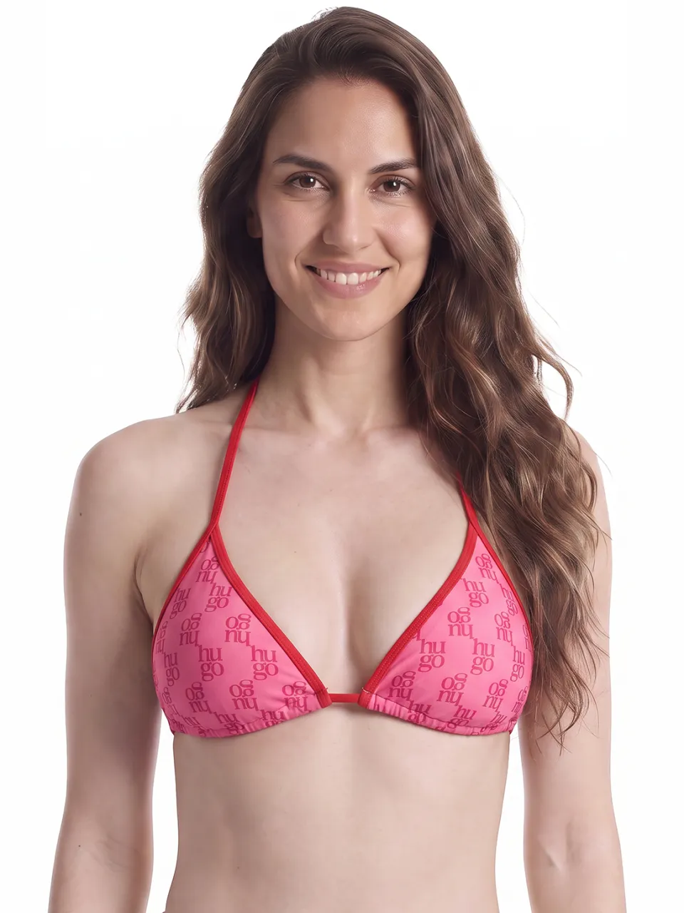 Boss triangel bikinitop rood