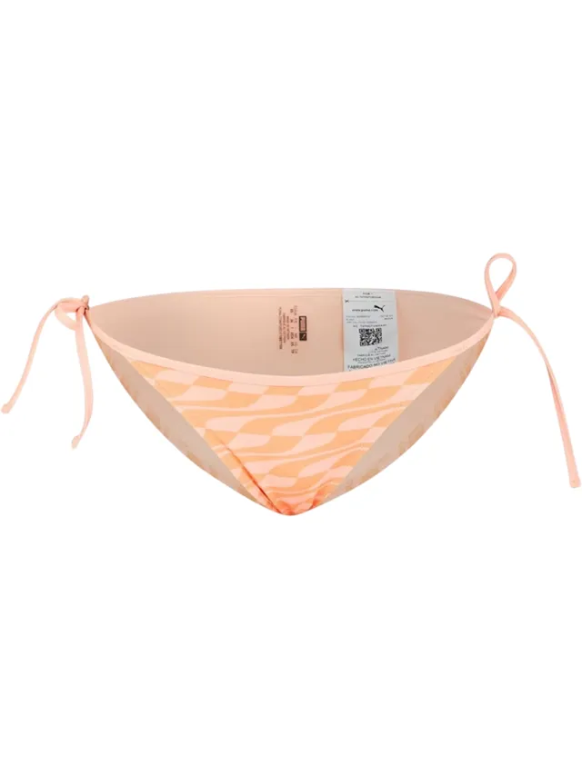 Puma Dames Golfpatroon Zijstrik Bikini Onderstukken (Perzik)