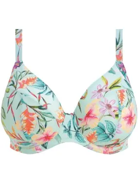 Elomi Sunshine Cove Underwire Plunge Bikini Top Versch.kleure/Patroon,Blauw