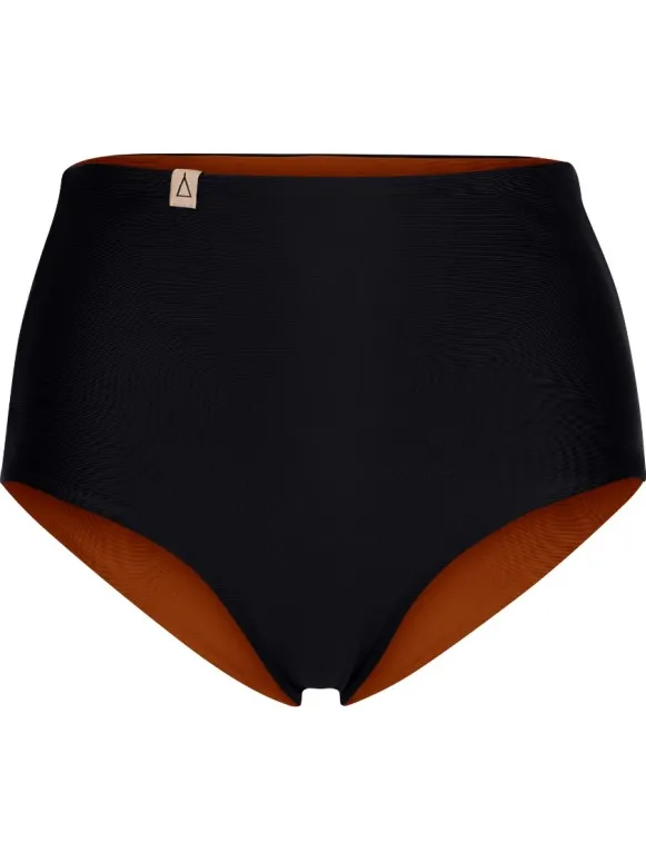 Inaska Women's Reversible Bottom Pure - Bikinibroekje, zwart