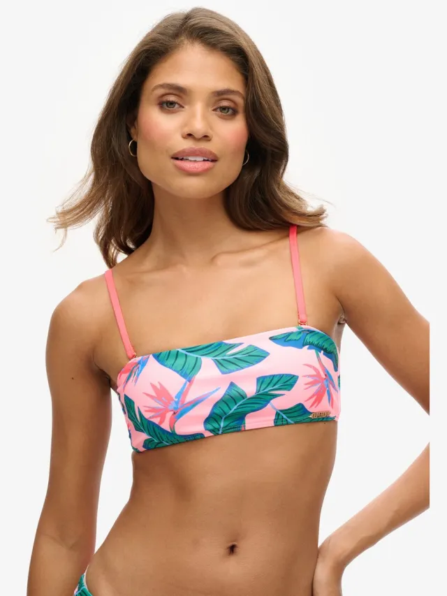 Superdry Tropical Cheeky bikinibroekje - Dames - Badpakken malibu pink paradise
