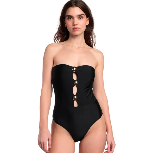 Admas Croisiere Swim strapless eendelig zwempak zwart