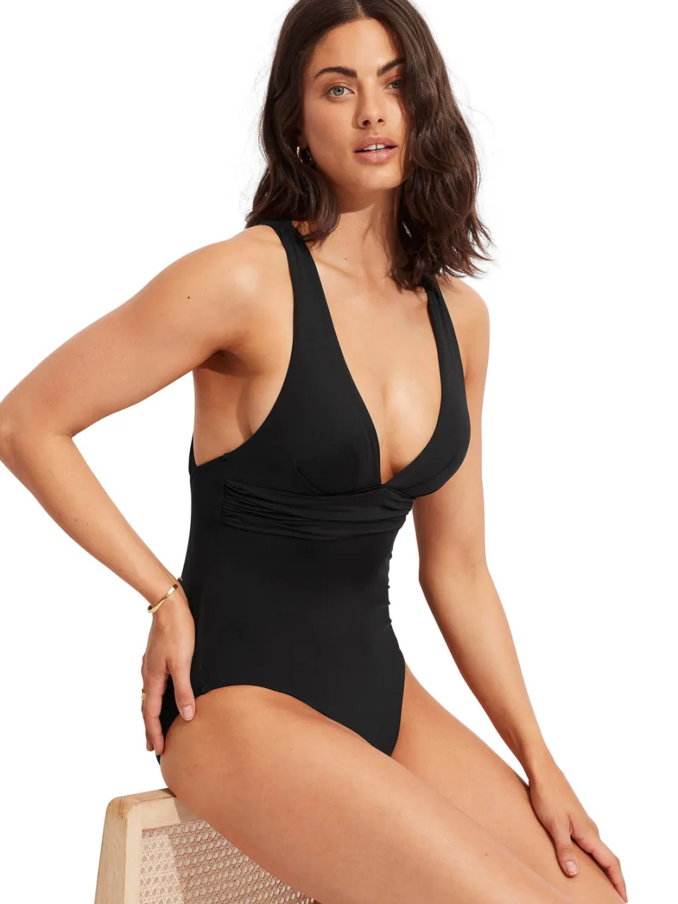 Seafolly Collective cross back badpak zwart, foto 4
