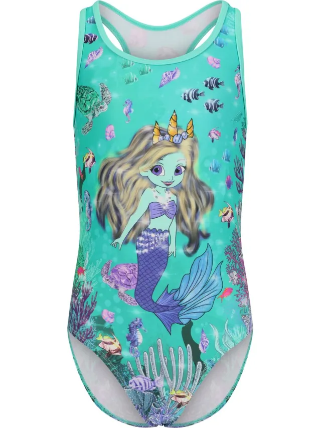 ZIGZAG Badeanzug Mermaid Turquoise-roze