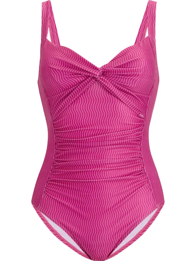 Regatta Dames/Dames Sakari Retro Wave buikcontrole ééndelig badpak (Roze)