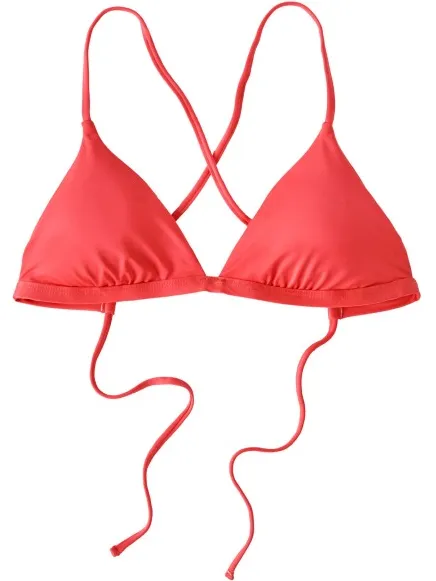 Patagonia Women's Cross Shore Triangle Top - Bikinitop, rood/wit