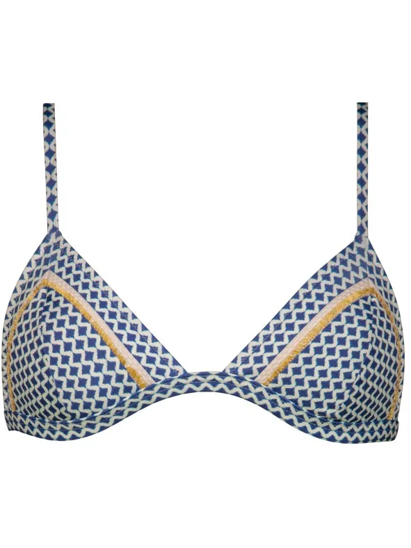 WATERCULT Women's Nautic Call Bikini Top 7449 - Bikinitop, meerkleurig