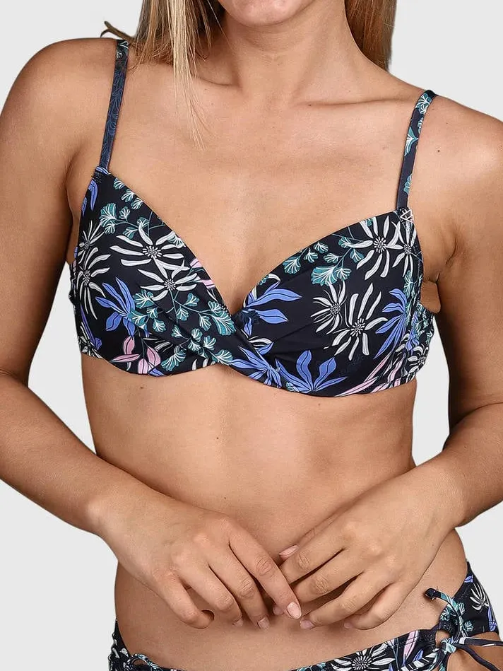 Brunotti Stefana beugel bikinitop zwart bloemenprint, foto 7